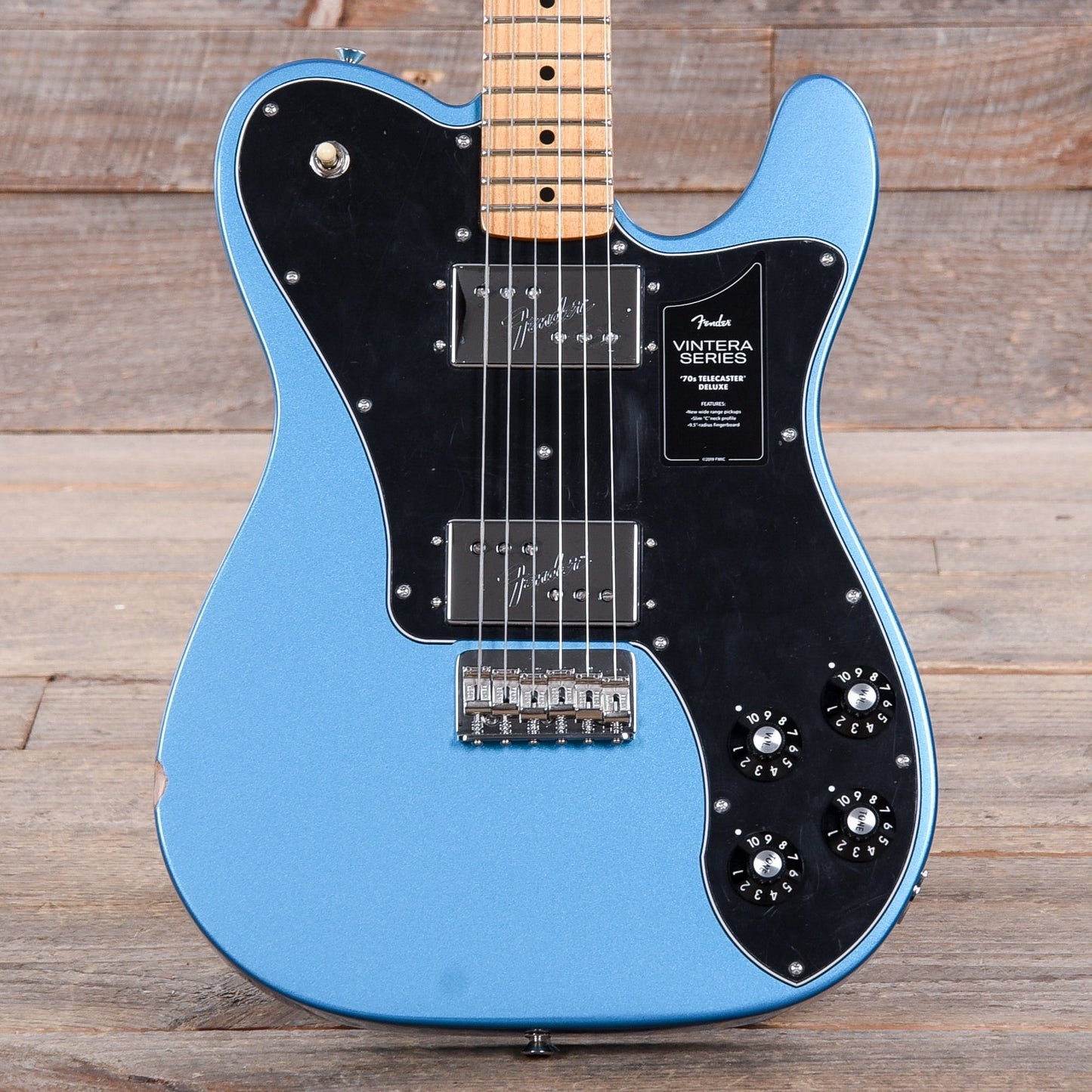 Fender Vintera '70s Telecaster Deluxe Lake Placid Blue w/3-Ply Black Pickguard Electric Guitars / Solid Body