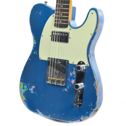 Limited 60's HS Telecaster Heavy Relic Aged Lake Placid Blue Over Blue Flower | Fender Custom Shop Electric Guitars Electric Guitars / Solid Body