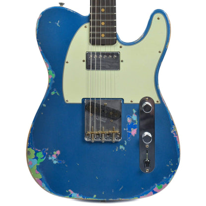 Limited 60's HS Telecaster Heavy Relic Aged Lake Placid Blue Over Blue Flower | Fender Custom Shop Electric Guitars Electric Guitars / Solid Body