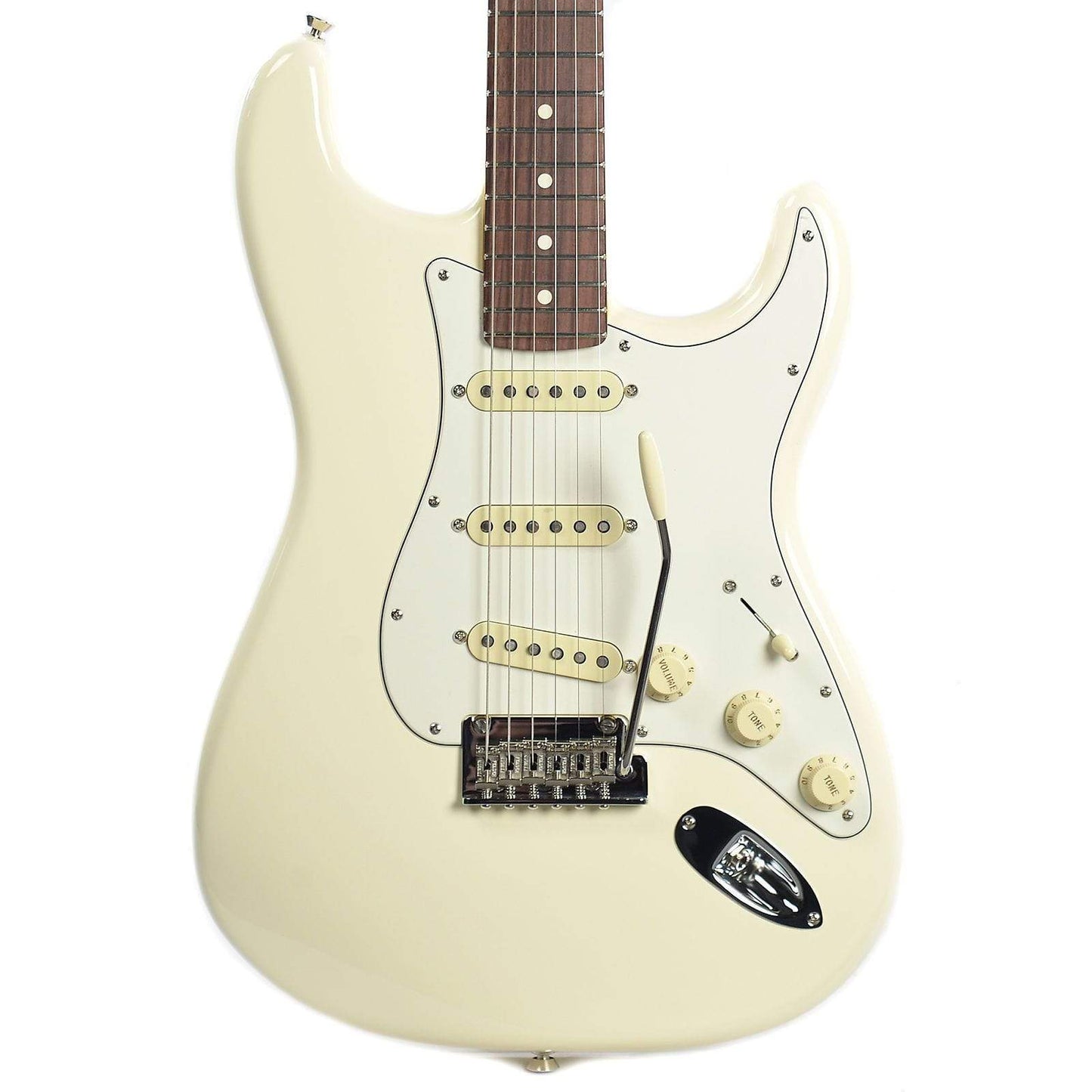 Fender American Pro Stratocaster RW Olympic White w/Parchment Pickguard & Hardshell Case