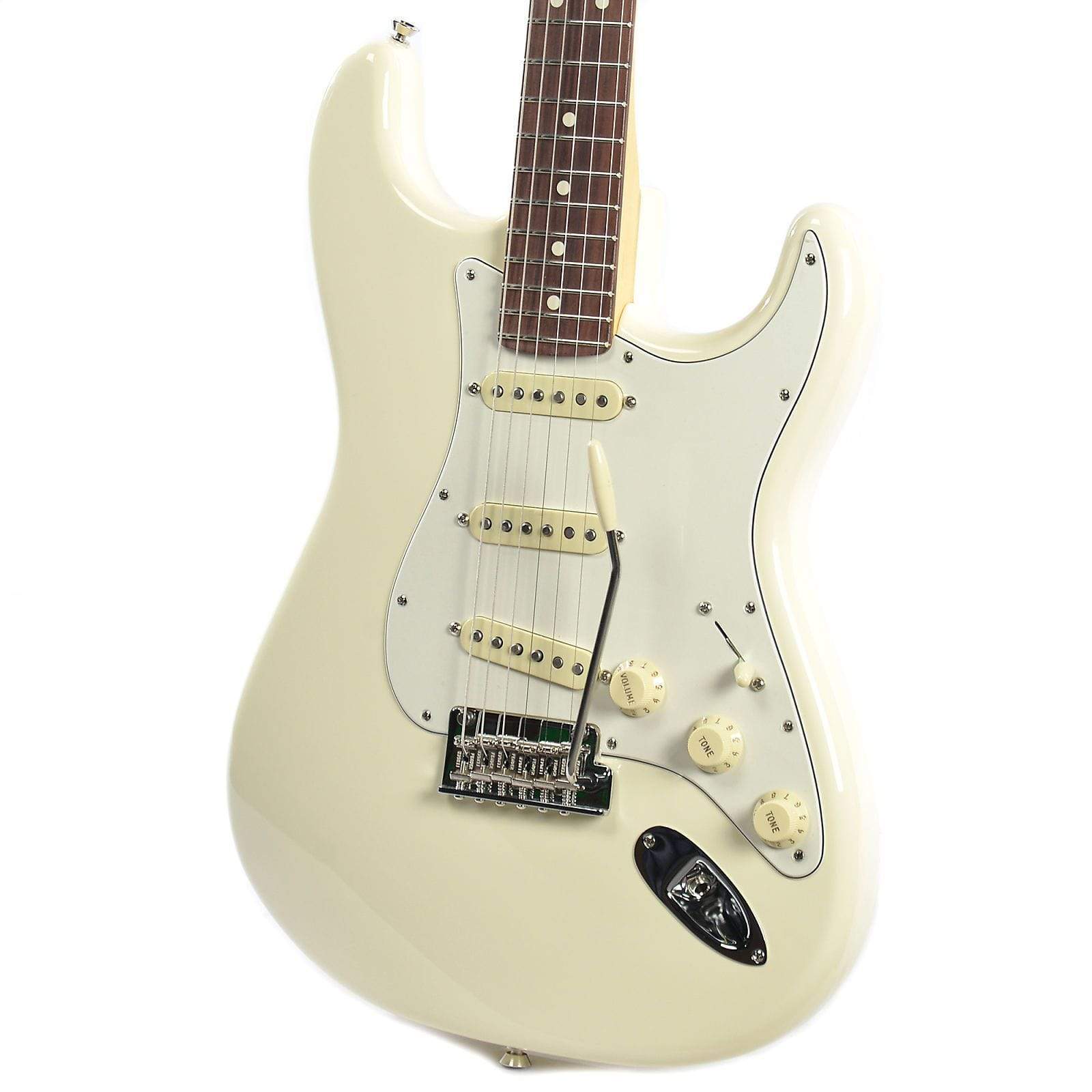 Fender American Pro Stratocaster RW Olympic White w/Parchment Pickguard & Hardshell Case