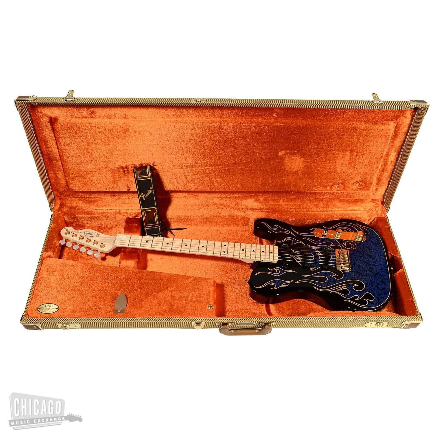 Fender Artist James Burton Telecaster Blue Paisley Flames