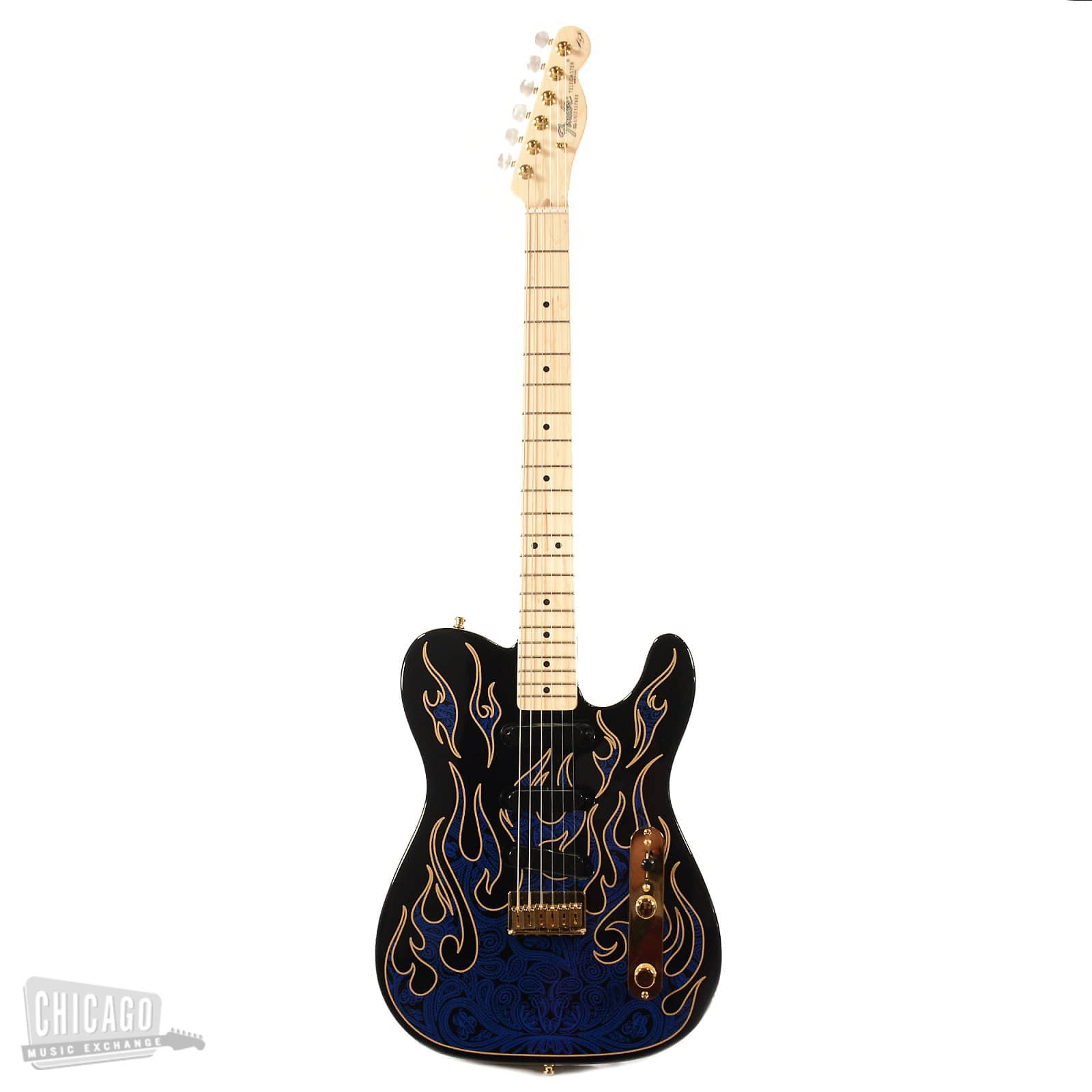 Fender Artist James Burton Telecaster Blue Paisley Flames