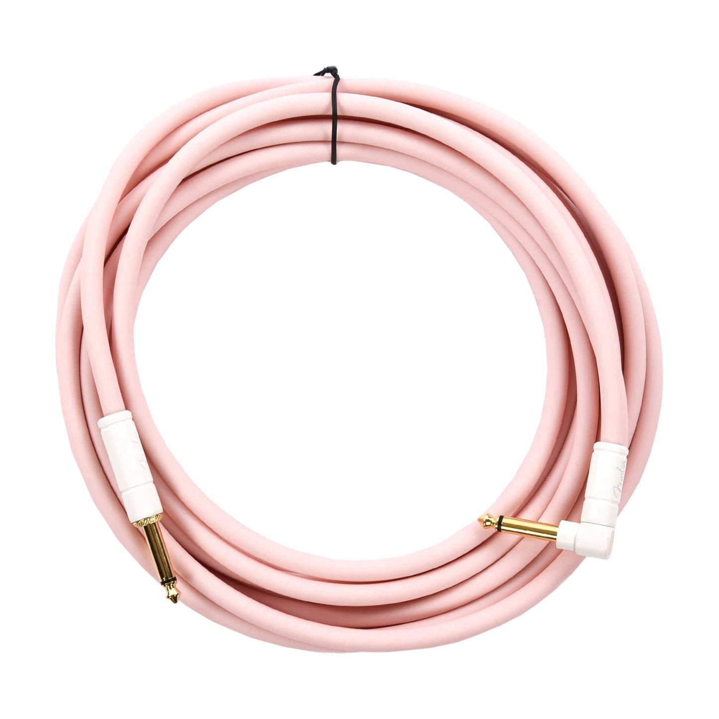 Fender Deluxe Instrument Cable Shell Pink 18.6' Angle-Straight