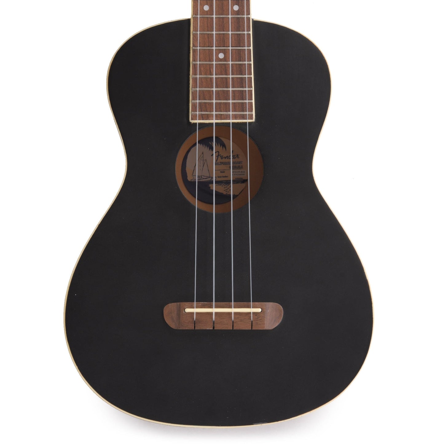 Fender Avalon Tenor Ukulele Black Folk Instruments / Ukuleles