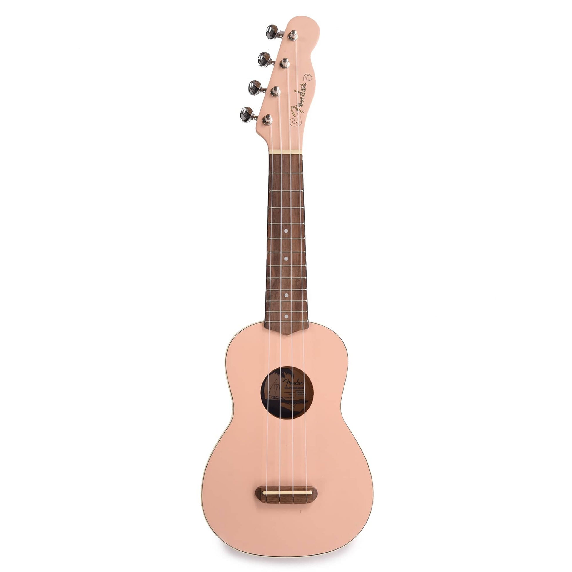 Fender Venice Soprano Ukulele Shell Pink Folk Instruments / Ukuleles