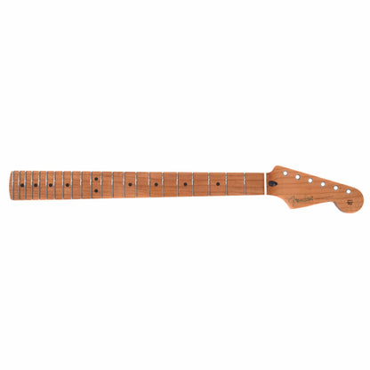 Fender Stratocaster Neck Roasted Maple Flat Oval w/22 Jumbo Frets, 12" Radius, & Maple Fingerboard Parts / Guitar Parts / Necks