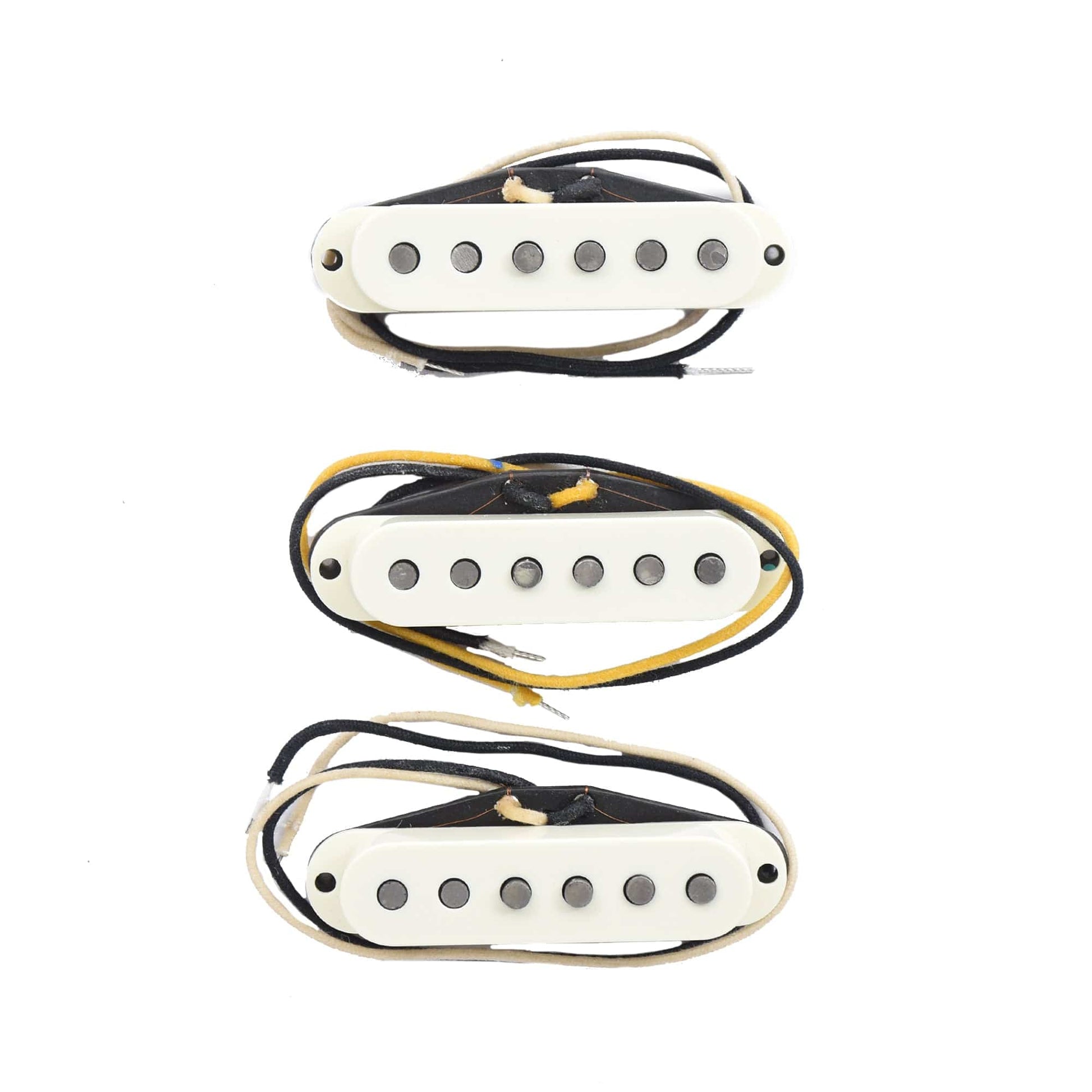 Fender Custom Shop Hand-Wound '57 Stratocaster Pickup Set Aged White Parts / Guitar Pickups