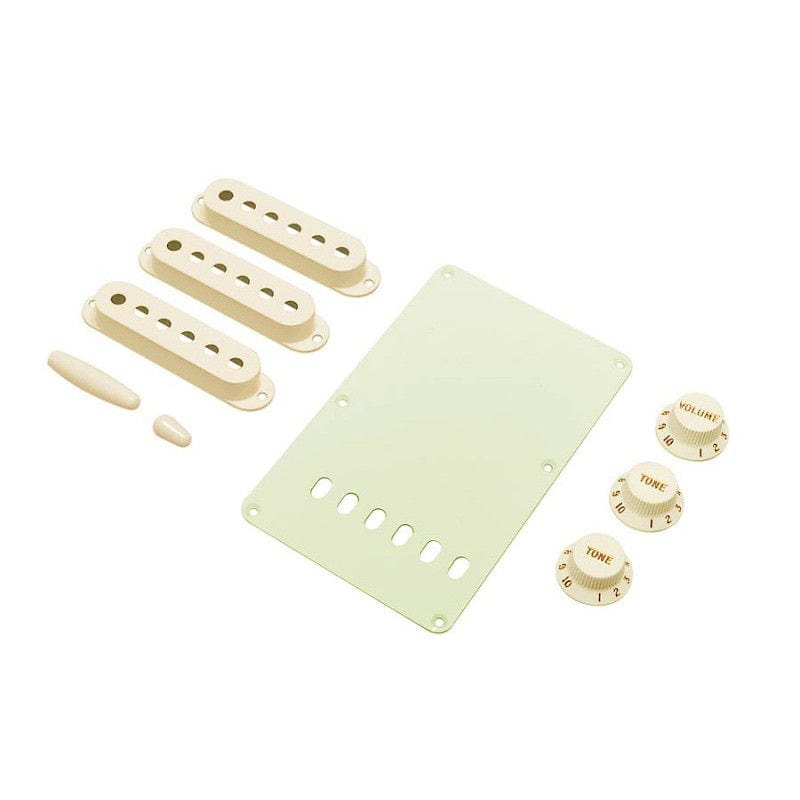 Fender Original Strat Accessory Kit Aged White Parts / Guitar Pickups