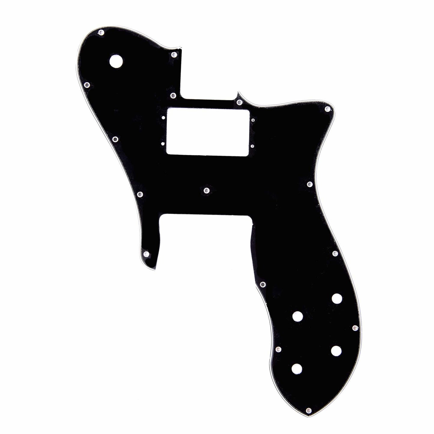 Fender Pickguard 72 Tele Custom HH 3-Ply Black Parts / Pickguards