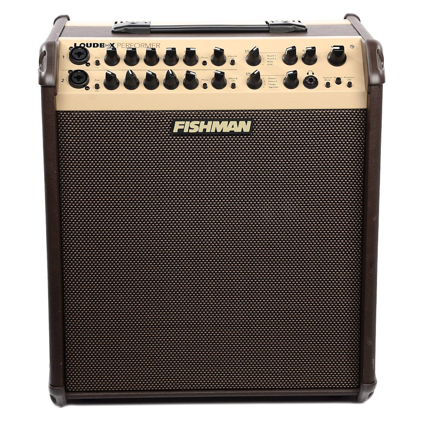 Fishman Loudbox Performer 180w Acoustic Guitar Amplifier w/Fishman Slip Cover, Shure SM58S Mic, Euroboom Mic Stand and 10' Mic Cable Amps / Acoustic Amps