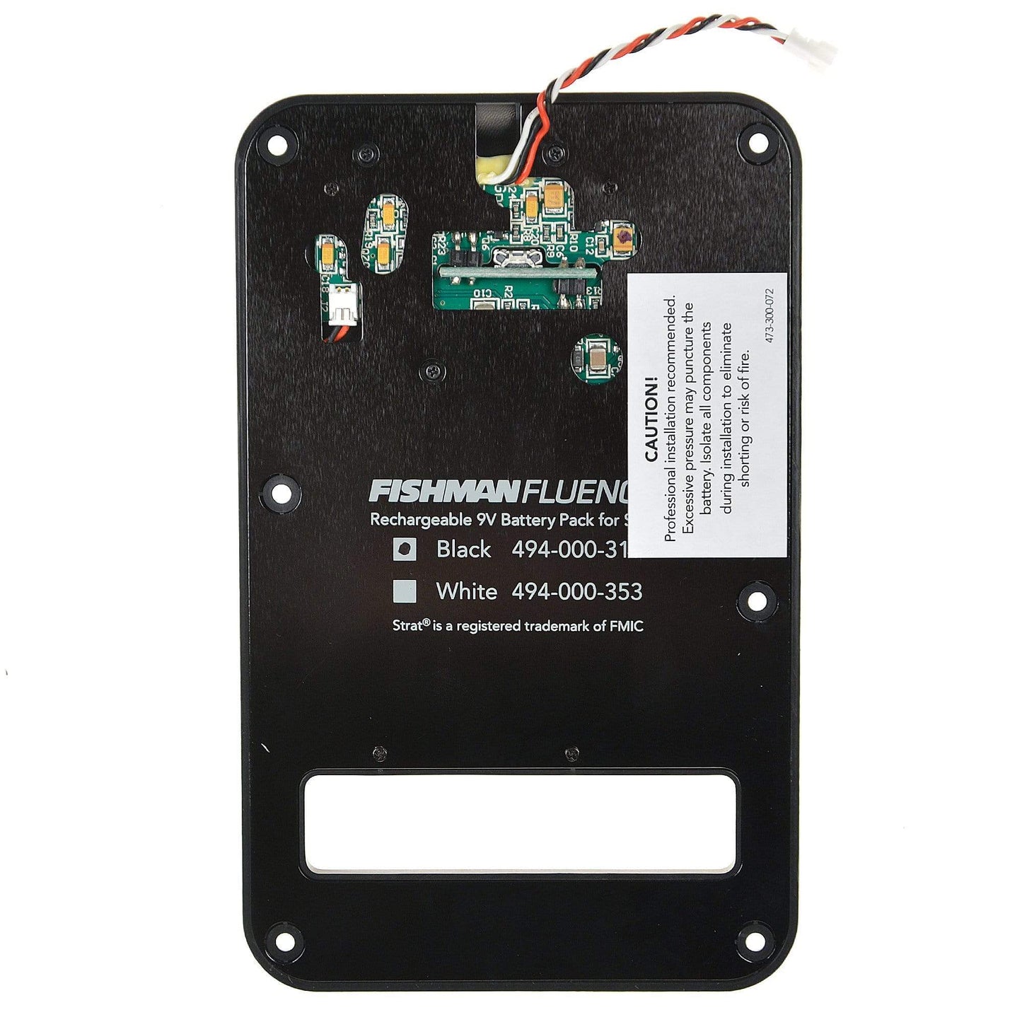 Fishman Fluence Rechargeable Battery Pack for Strat Black Parts