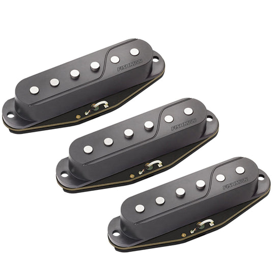 Fishman Fluence Single Width Pickups for Strat Set Black Parts / Guitar Pickups