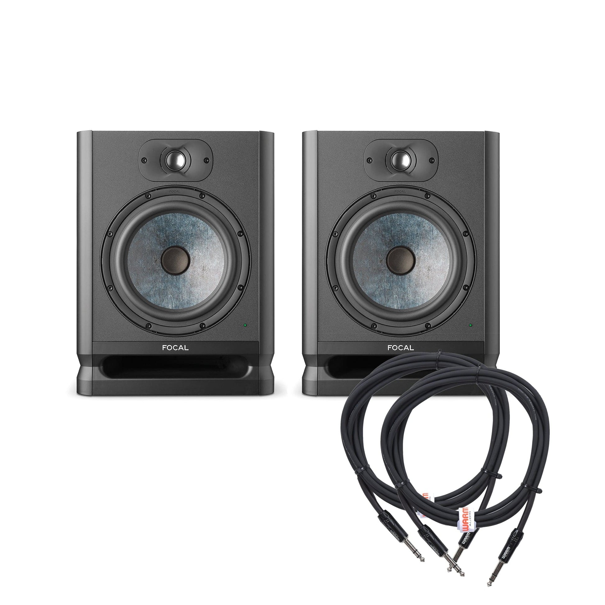 Focal Alpha 80 Evo 8" Active Studio Monitor Pair and (2) TRS Cable Bundle Pro Audio / Speakers / Studio Monitors