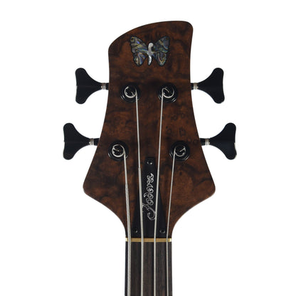 Fodera Monarch Deluxe 4 Walnut Burl Top Mahogany Body w/Rosewood Fingerboard Bass Guitars / 4-String