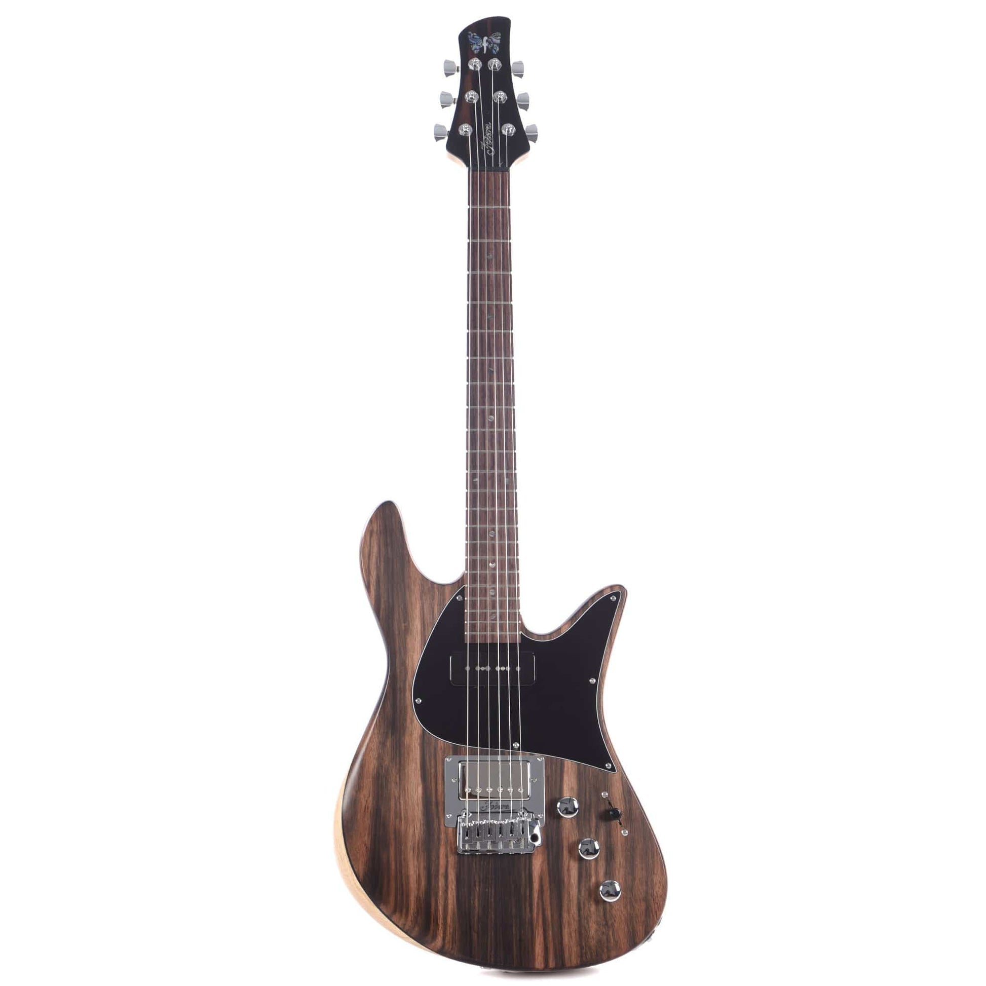 Fodera Custom Emperor Ash Body Ebony Macassar Top w/Fralin JM & Pure PAF Electric Guitars / Solid Body