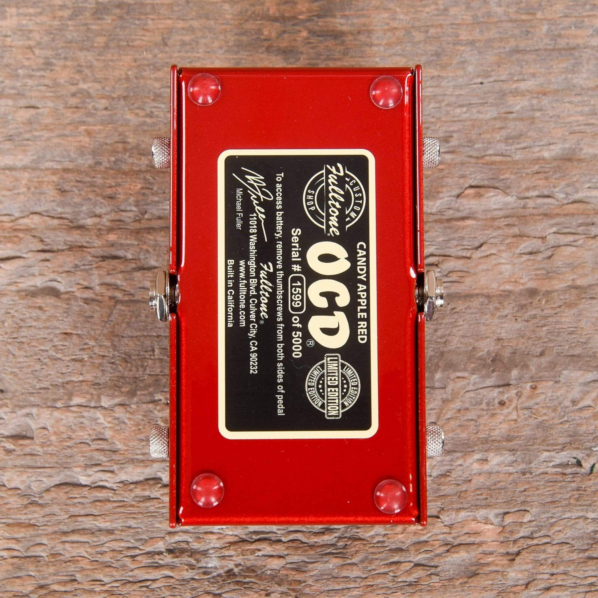 Fulltone Custom Shop OCD Candy Apple Red Limited Edition Effects and Pedals / Overdrive and Boost