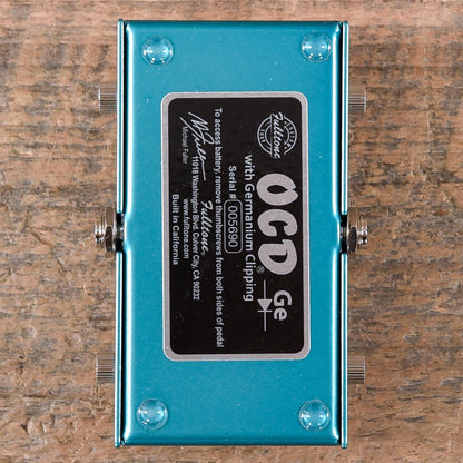 Fulltone Limited Edition Custom Shop OCD-Ge Germanium Overdrive Pedal Effects and Pedals / Overdrive and Boost