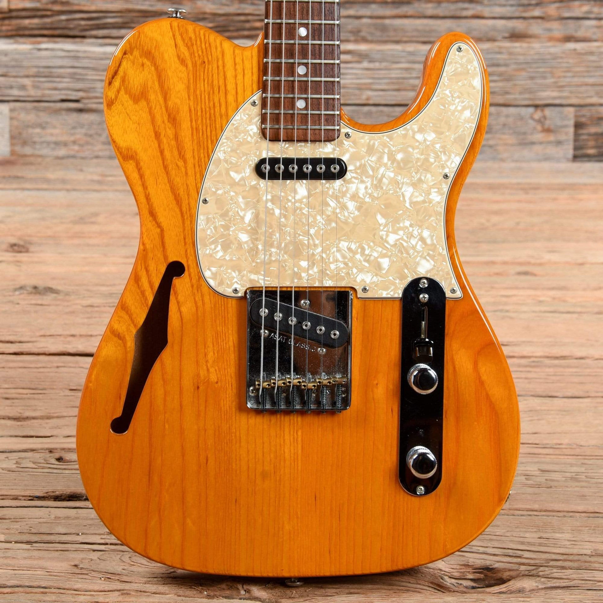 G&L USA ASAT Classic Semi-Hollow Natural Electric Guitars / Semi-Hollow