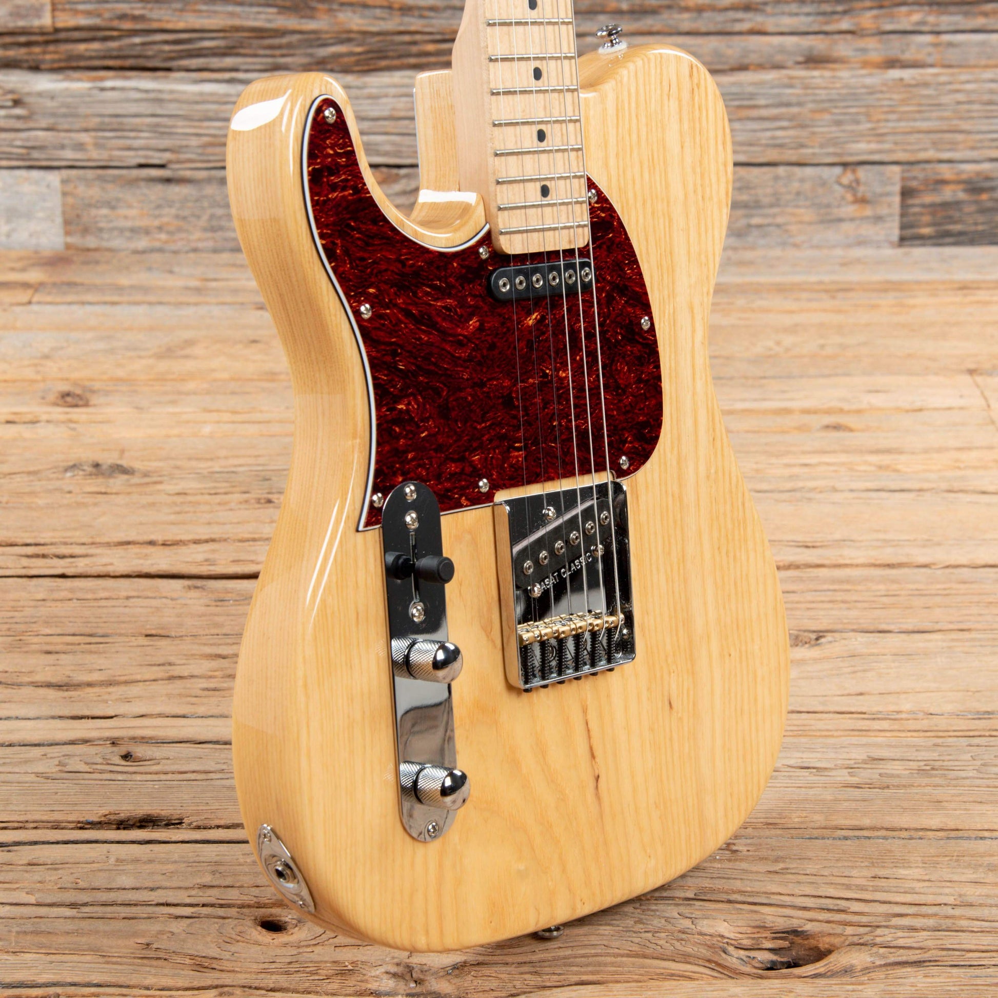 G&L Tribute Series ASAT Classic Natural  LEFTY Electric Guitars / Solid Body