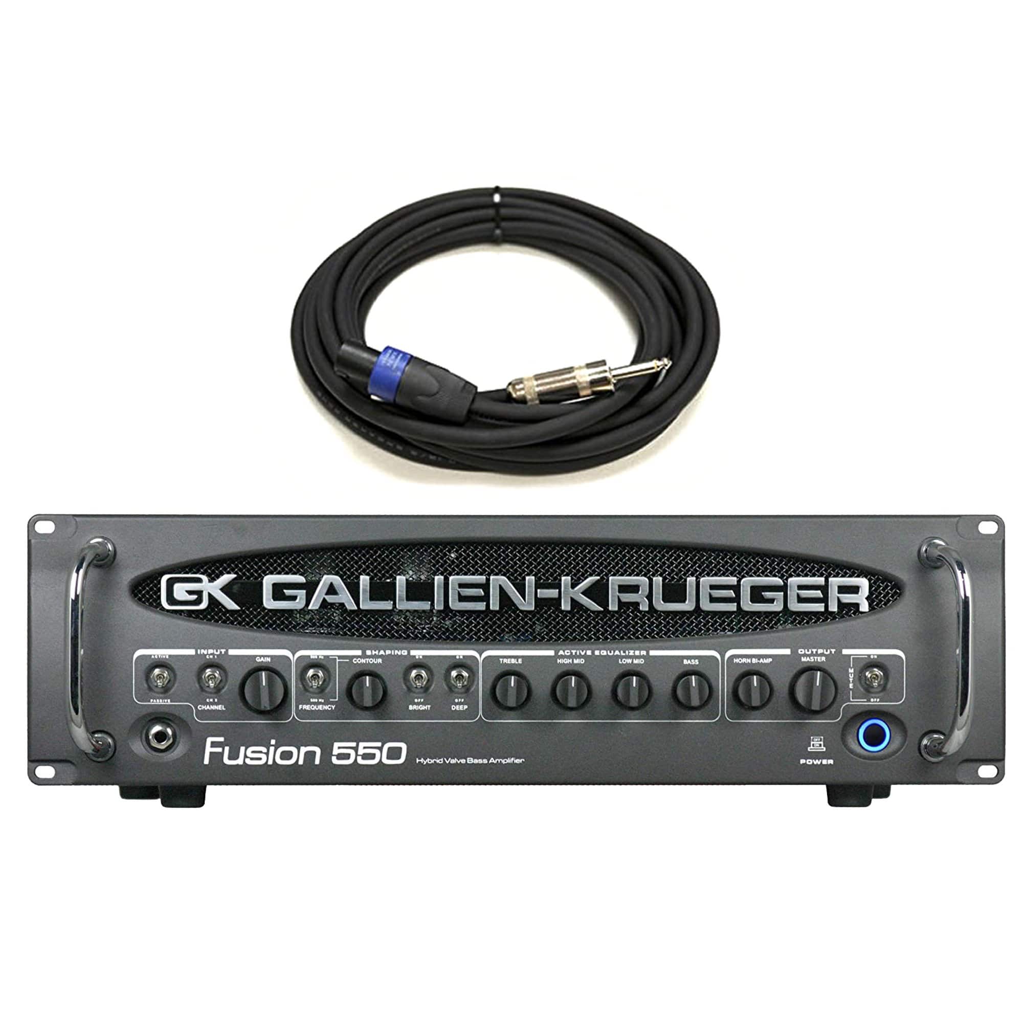 Gallien-Krueger Fusion 550 Hybrid Tube Preamp Bass Head 500+50w Speako –  Chicago Music Exchange