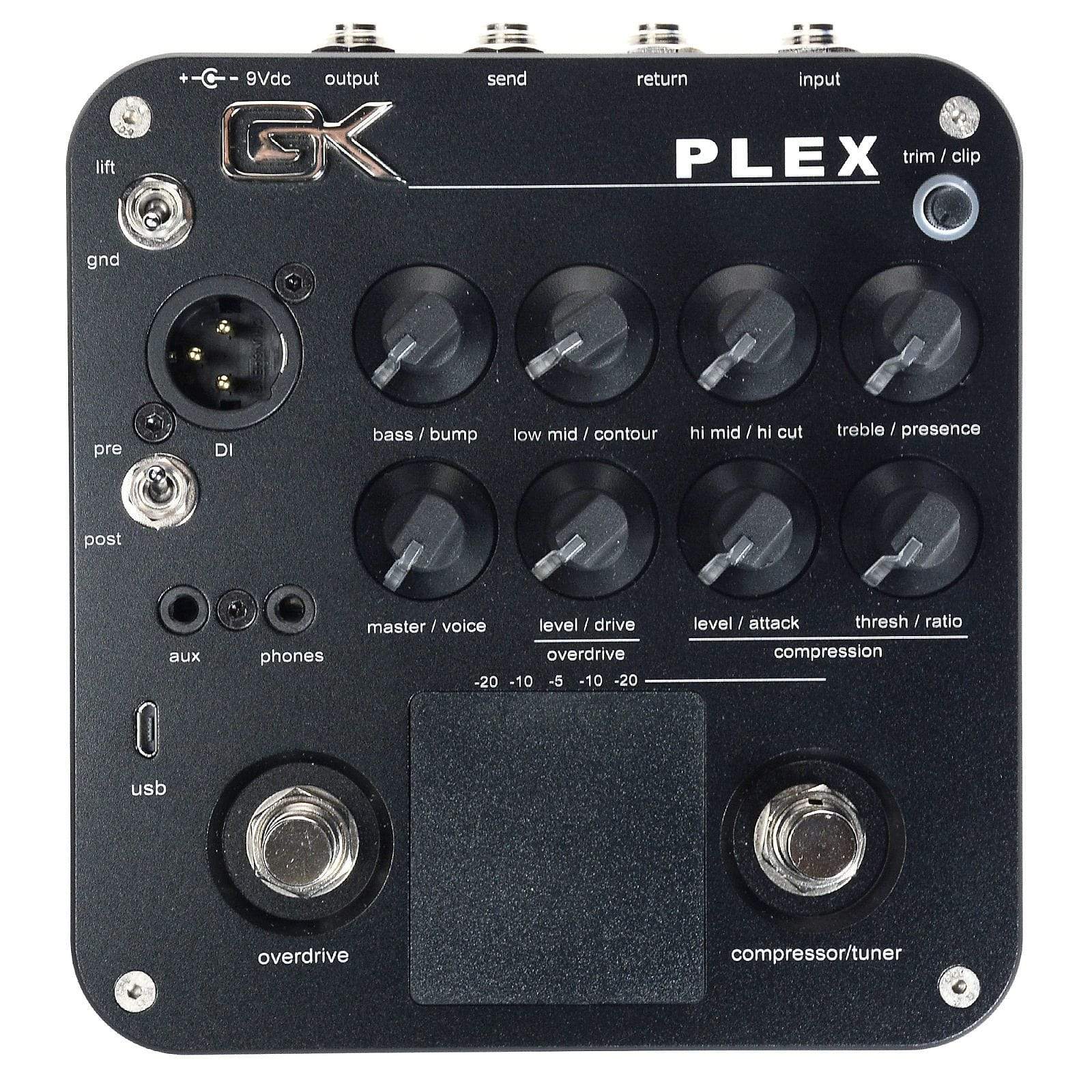 Gallien-Krueger PLEX Preamp Pedal w/ USB Effects and Pedals / Bass Pedals