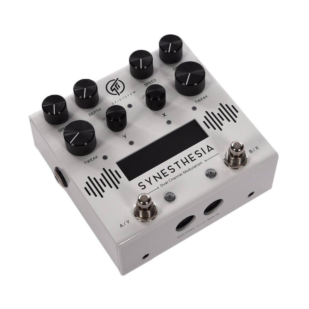 GFI System Custom White Synesthesia Multi-Modulation Pedal