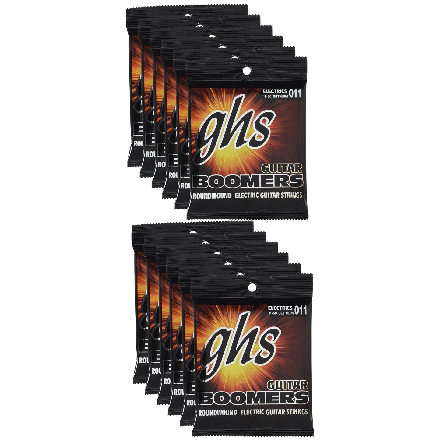 GHS GBM Boomers 11-50 (12 Pack Bundle) Accessories / Strings / Guitar Strings