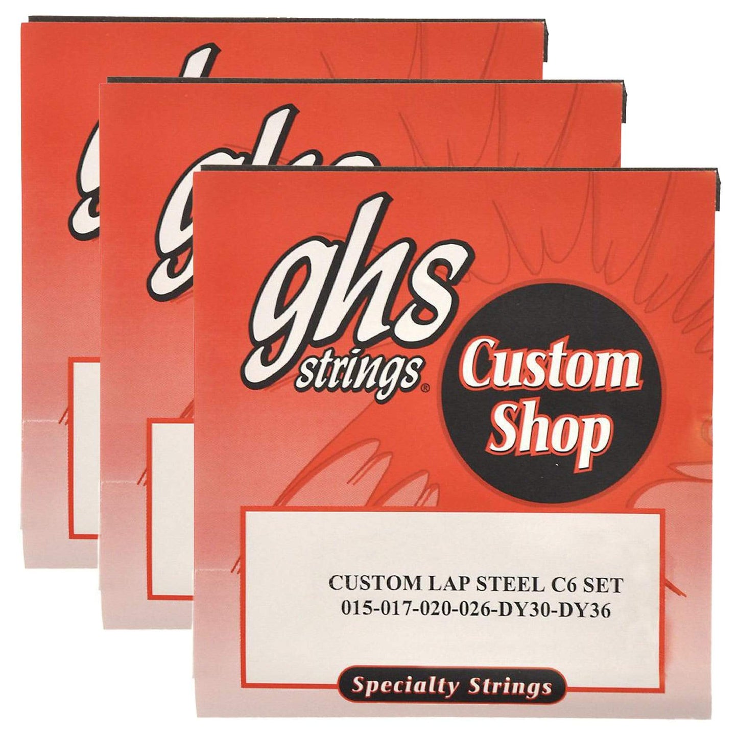 GHS Electric Lap Steel Strings C6 Tuning 15-36 (3 Pack Bundle) Accessories / Strings / Other Strings