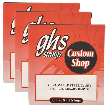 GHS Electric Lap Steel Strings C6 Tuning 15-36 (3 Pack Bundle) Accessories / Strings / Other Strings