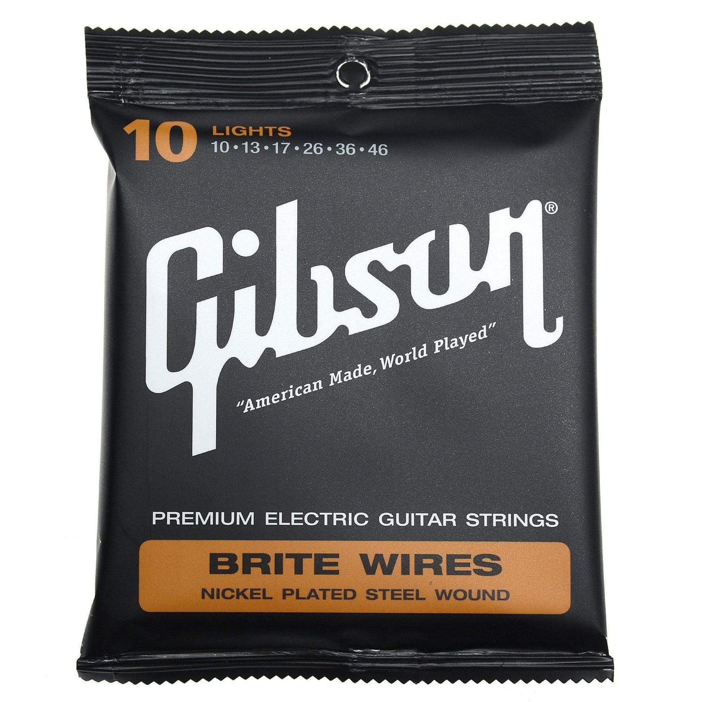 Gibson Gear Brite Wires Electric Guitar Strings Light 10-46 (12 Pack Bundle) Accessories / Strings / Guitar Strings