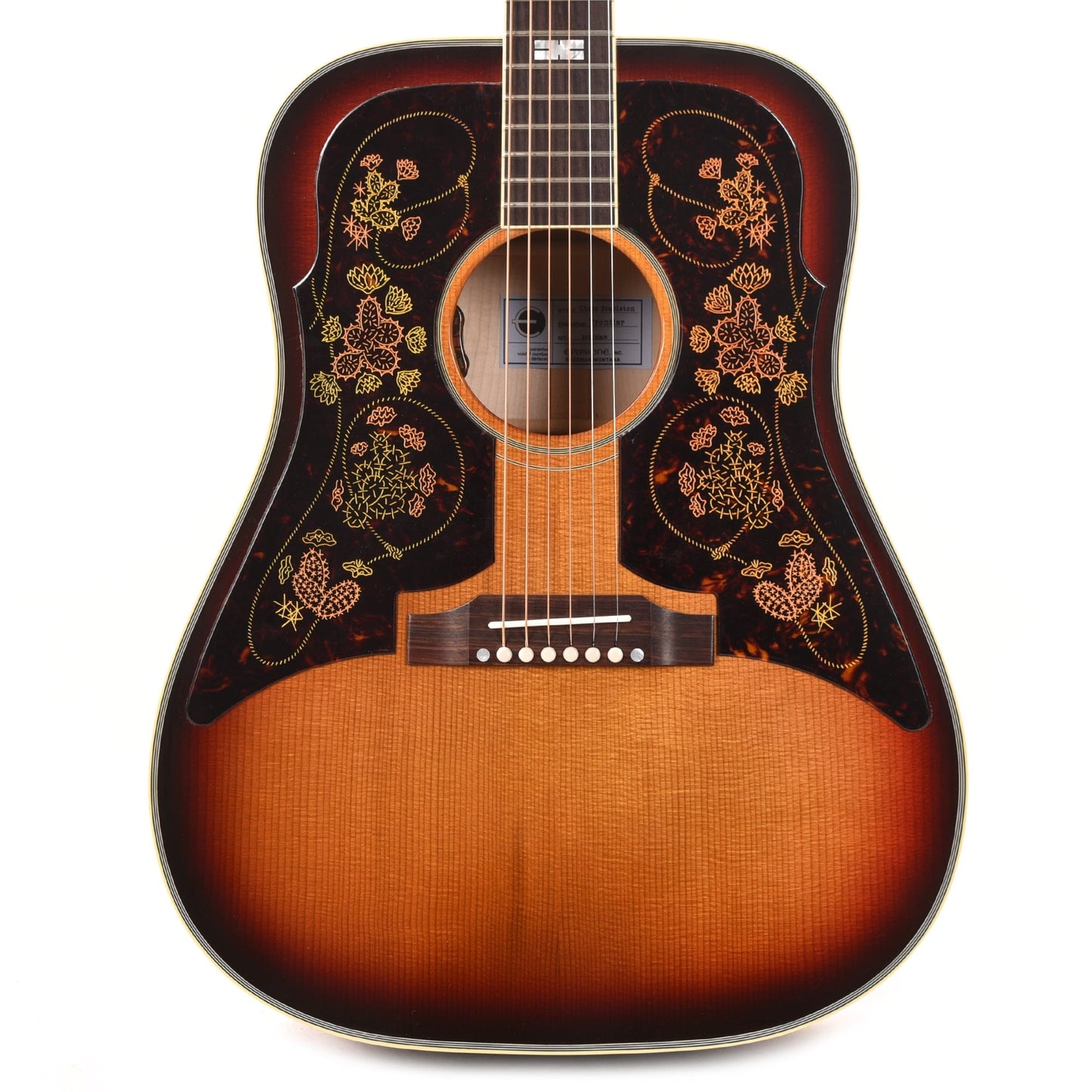 Gibson Custom Shop Artist Chris Stapleton Epiphone Frontier Model Sunburst Acoustic Guitars / Dreadnought