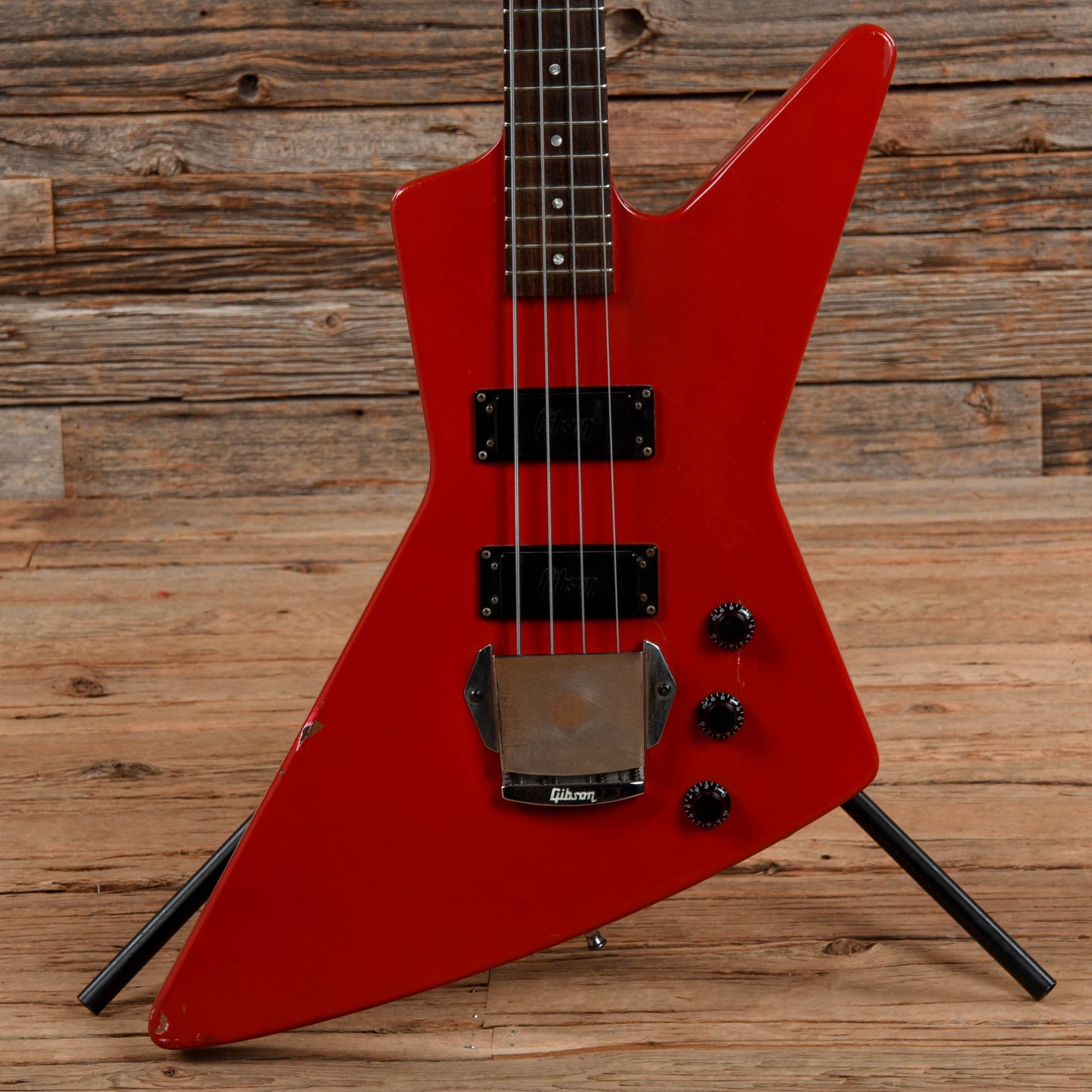 Gibson Explorer Bass Red 1985 Bass Guitars / 4-String