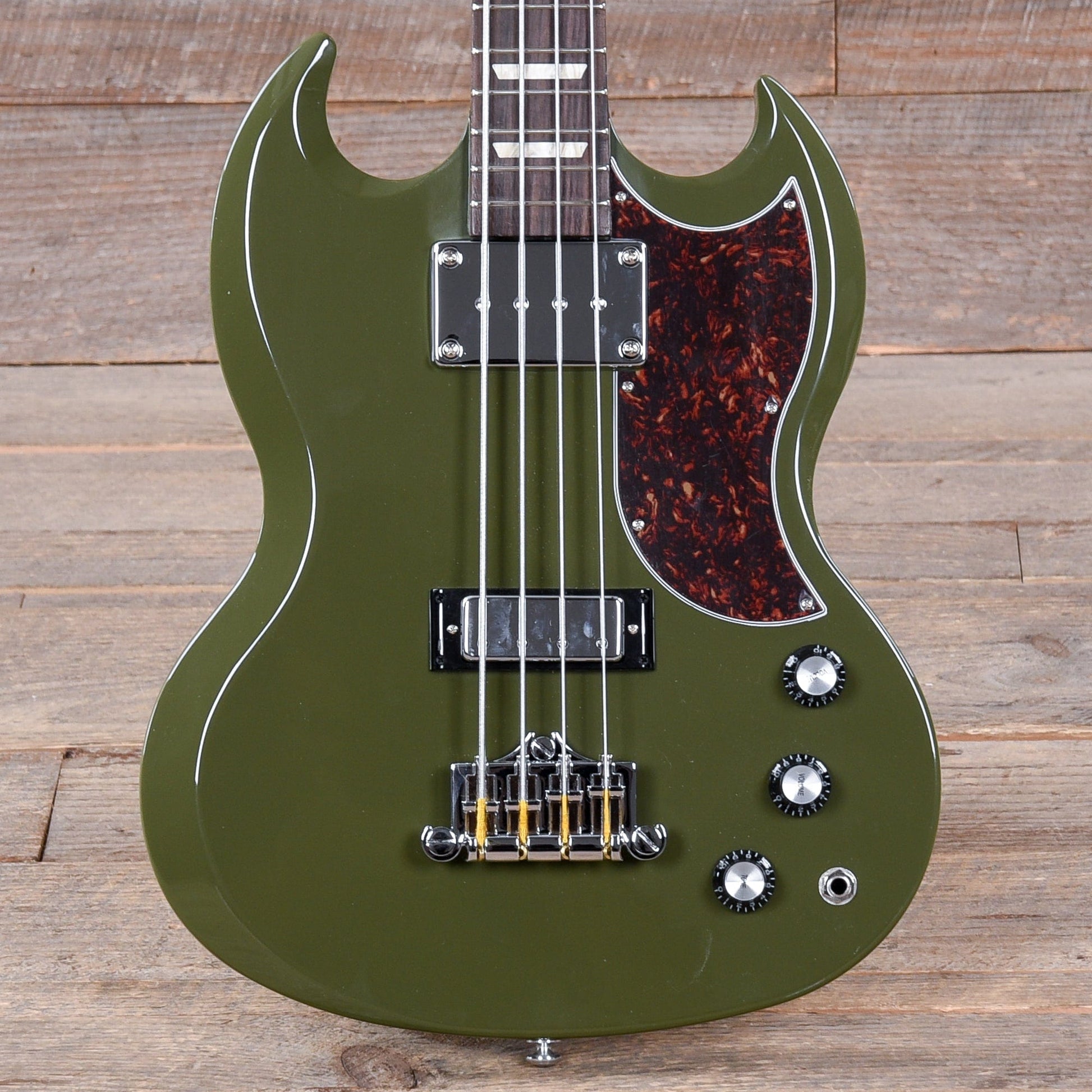 Gibson USA SG Standard Bass Olive Drab w/Tortoise Pickguard Bass Guitars / 4-String