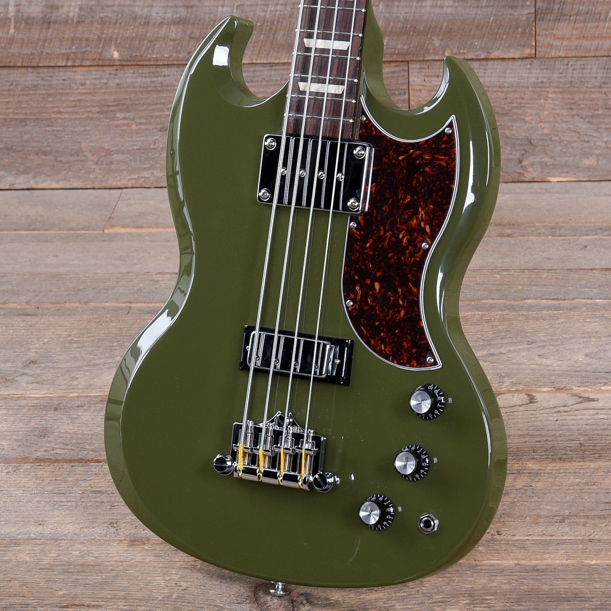 Gibson USA SG Standard Bass Olive Drab w/Tortoise Pickguard Bass Guitars / 4-String