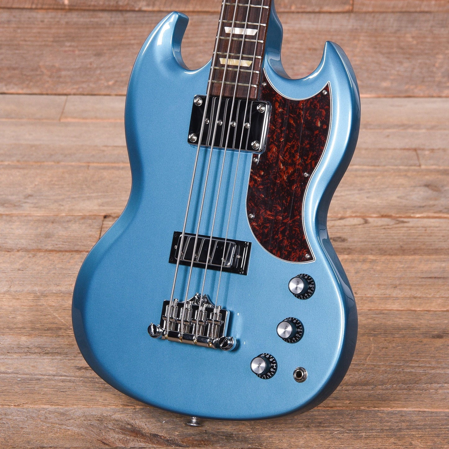 Gibson USA SG Standard Bass Pelham Blue w/Tortoise Pickguard Bass Guitars / 4-String