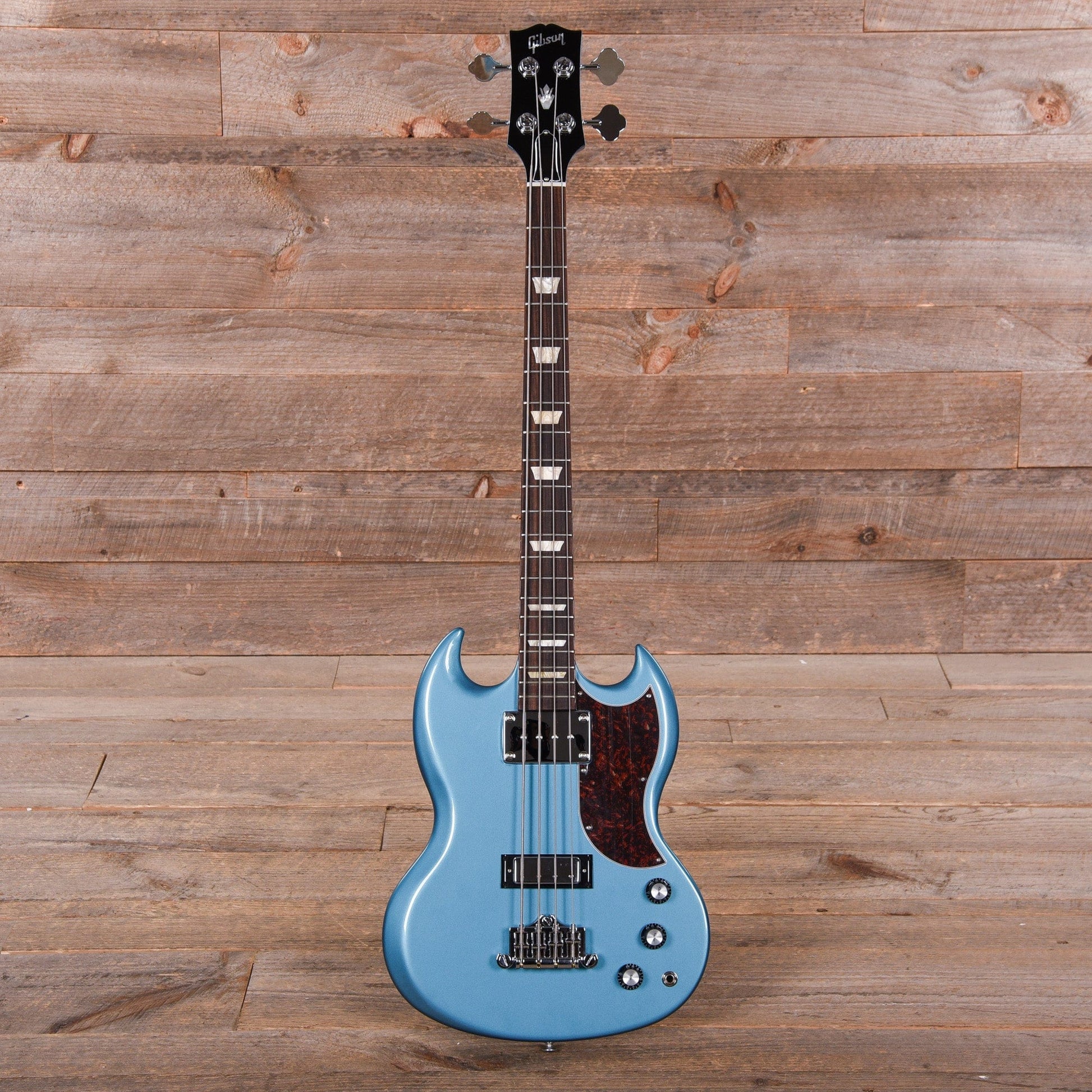 Gibson USA SG Standard Bass Pelham Blue w/Tortoise Pickguard Bass Guitars / 4-String