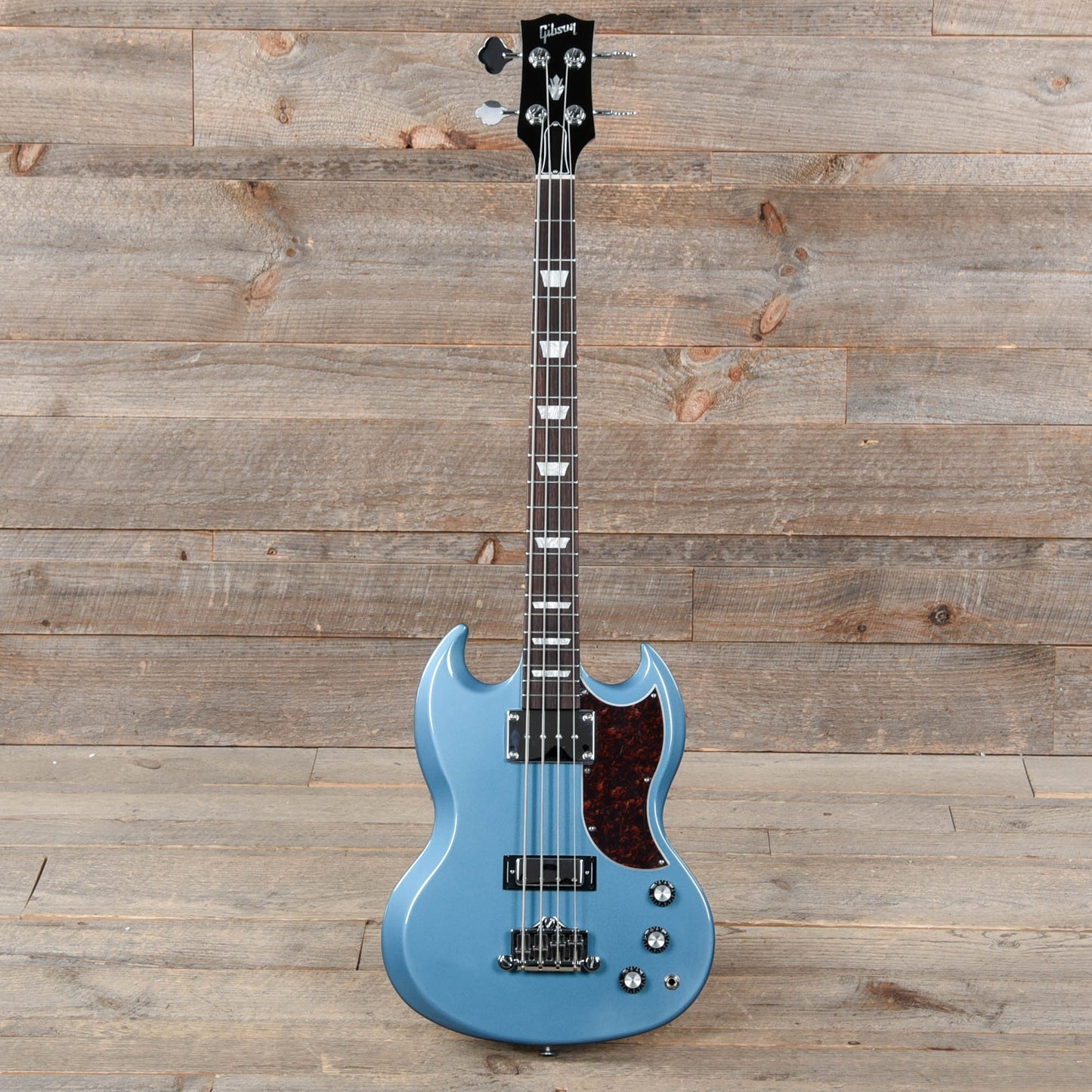 Gibson USA SG Standard Bass Pelham Blue w/Tortoise Pickguard Bass Guitars / 4-String