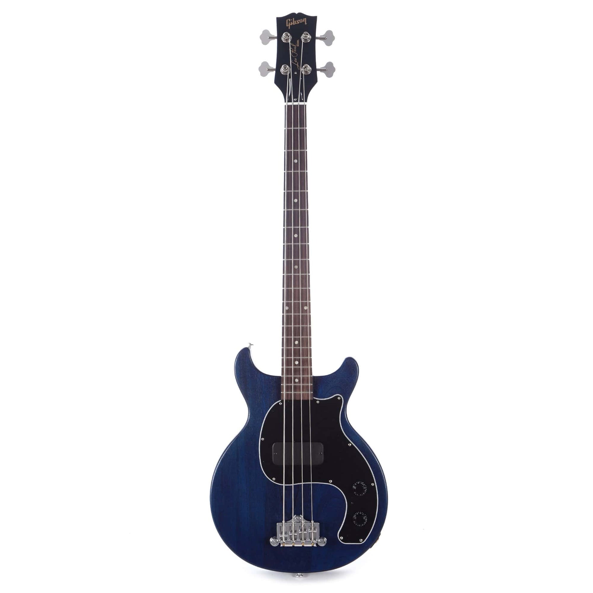 Gibson USA Les Paul Junior Tribute Bass Blue Stain Bass Guitars / Short Scale