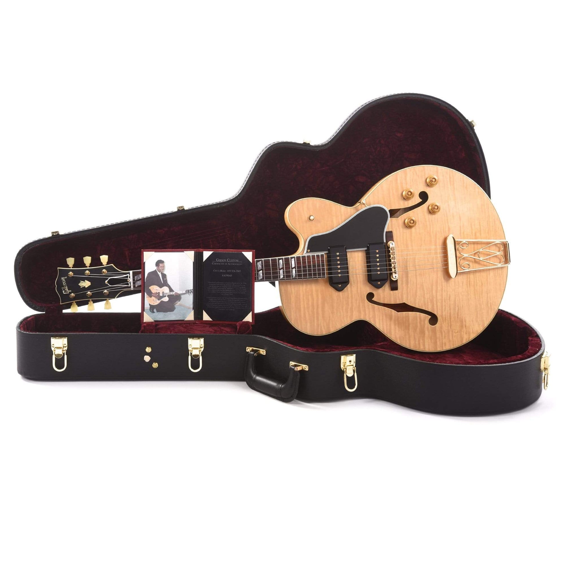 Gibson Custom Chuck Berry 1955 ES-350T Antique Natural VOS Electric Guitars / Hollow Body