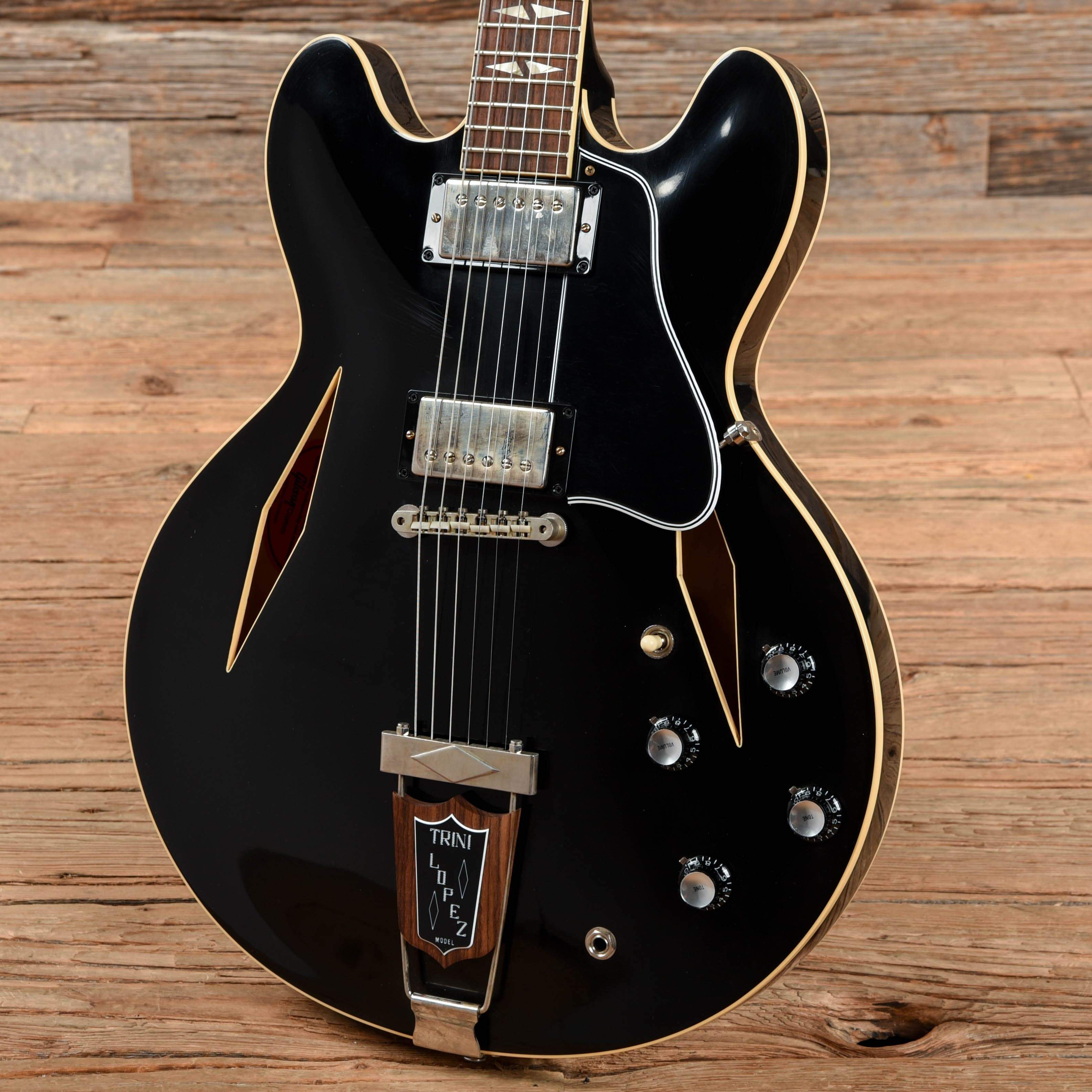 Gibson Custom 1964 Trini Lopez Standard Reissue Ebony VOS Electric Guitars / Semi-Hollow