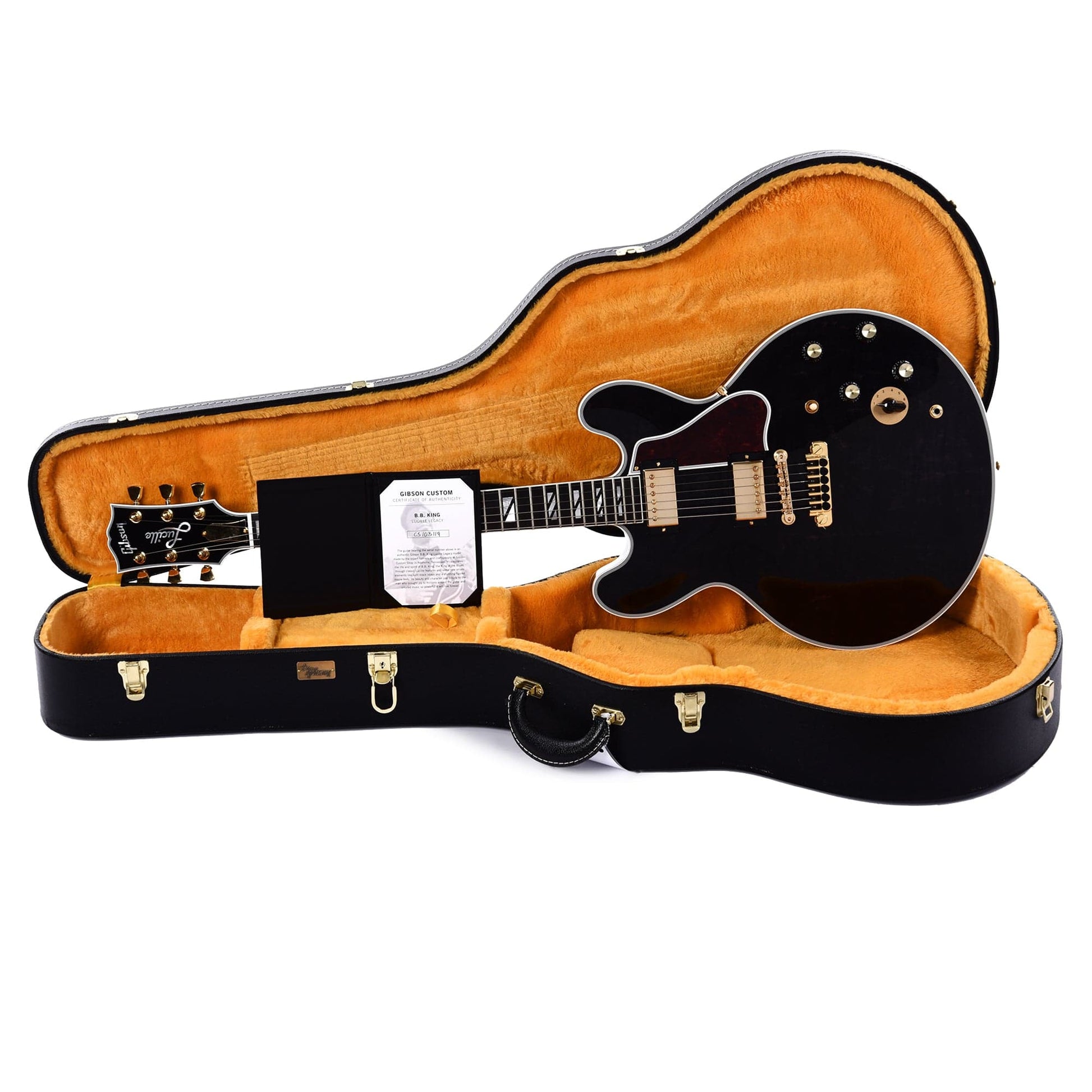 Gibson Custom Shop B.B. King Lucille Legacy Transparent Ebony Electric Guitars / Semi-Hollow