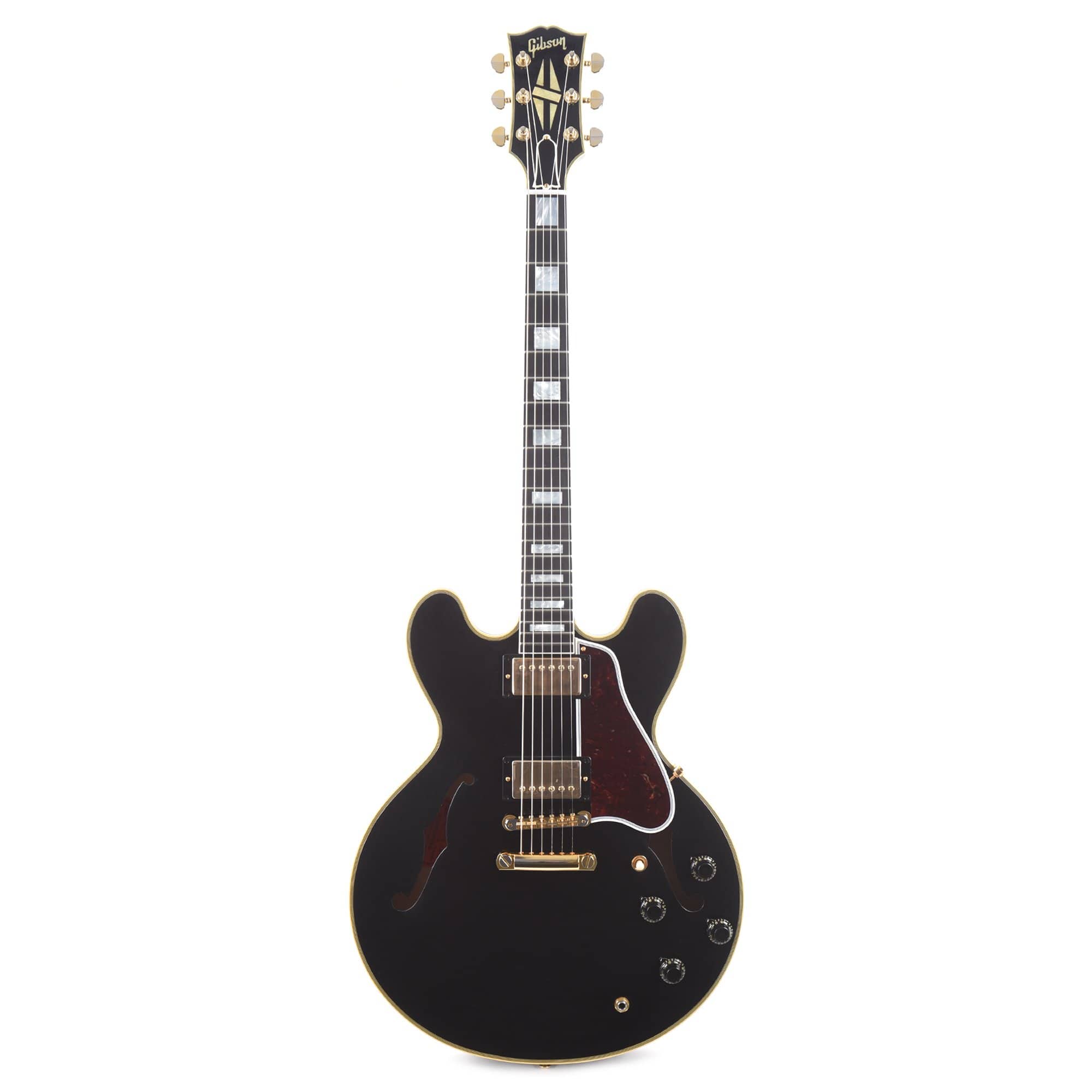 Gibson Custom Shop Murphy Lab 1959 ES-355 Reissue Ebony Ultra Light Aged w/Stop Bar Electric Guitars / Semi-Hollow