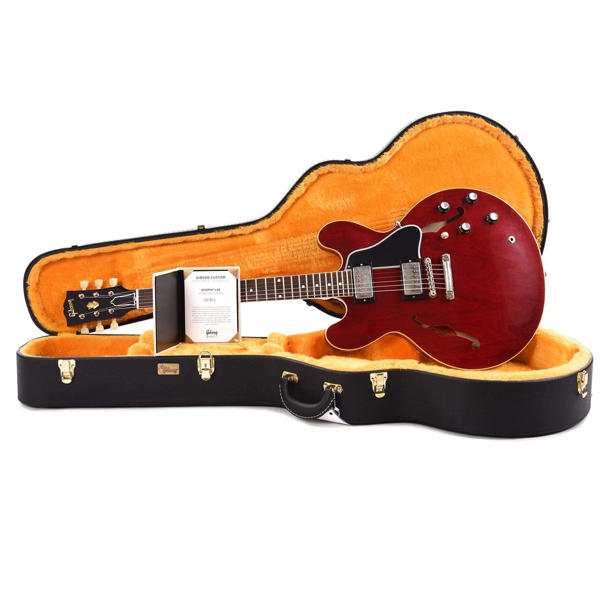 Gibson Custom Shop Murphy Lab 1961 ES-335 Reissue 60s Cherry Ultra Light Aged Electric Guitars / Semi-Hollow