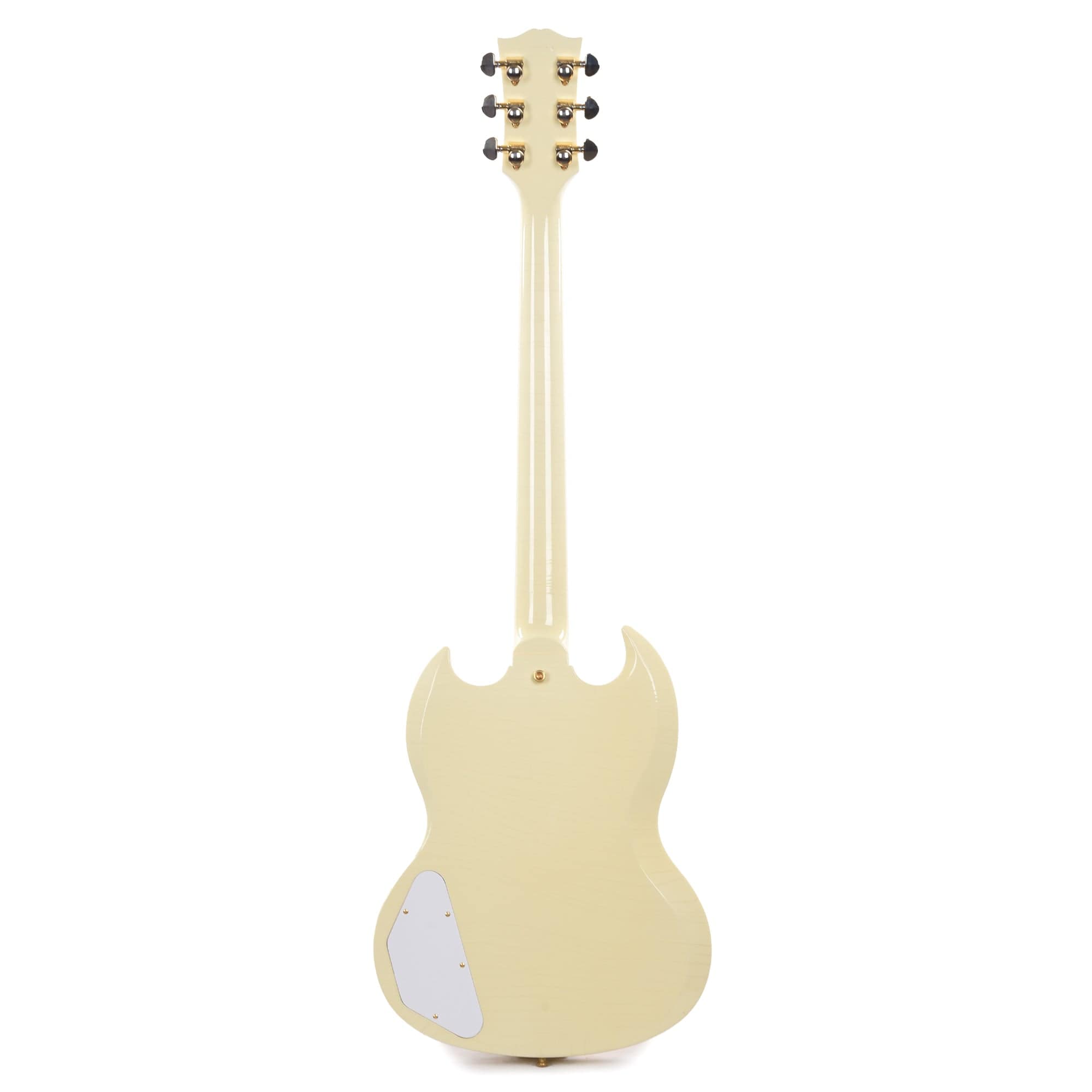 Gibson Custom Shop Murphy Lab 1963 Les Paul SG Custom Reissue 3-Pickup Classic White Ultra Light Aged w/Maestro Vibrola Electric Guitars / Semi-Hollow