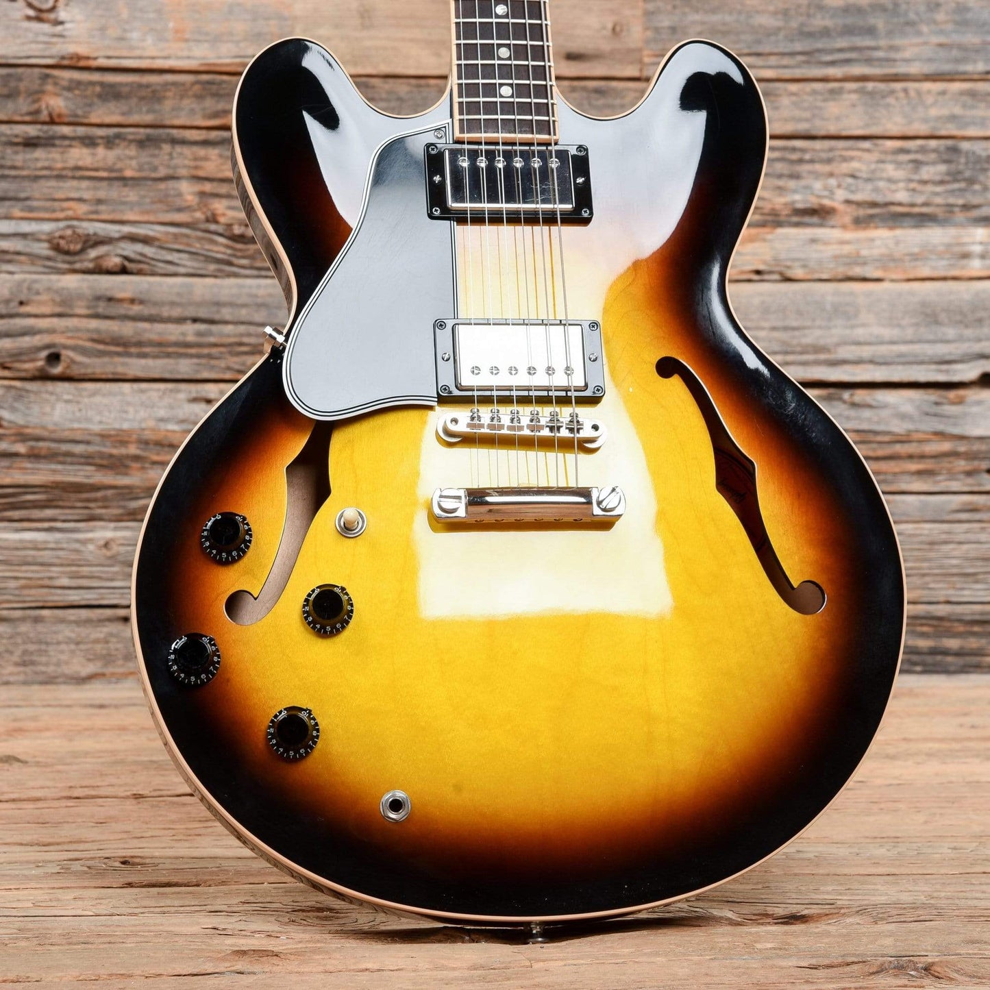 Gibson Memphis ES-335 Dot Vintage Sunburst 2008 LEFTY Electric Guitars / Semi-Hollow