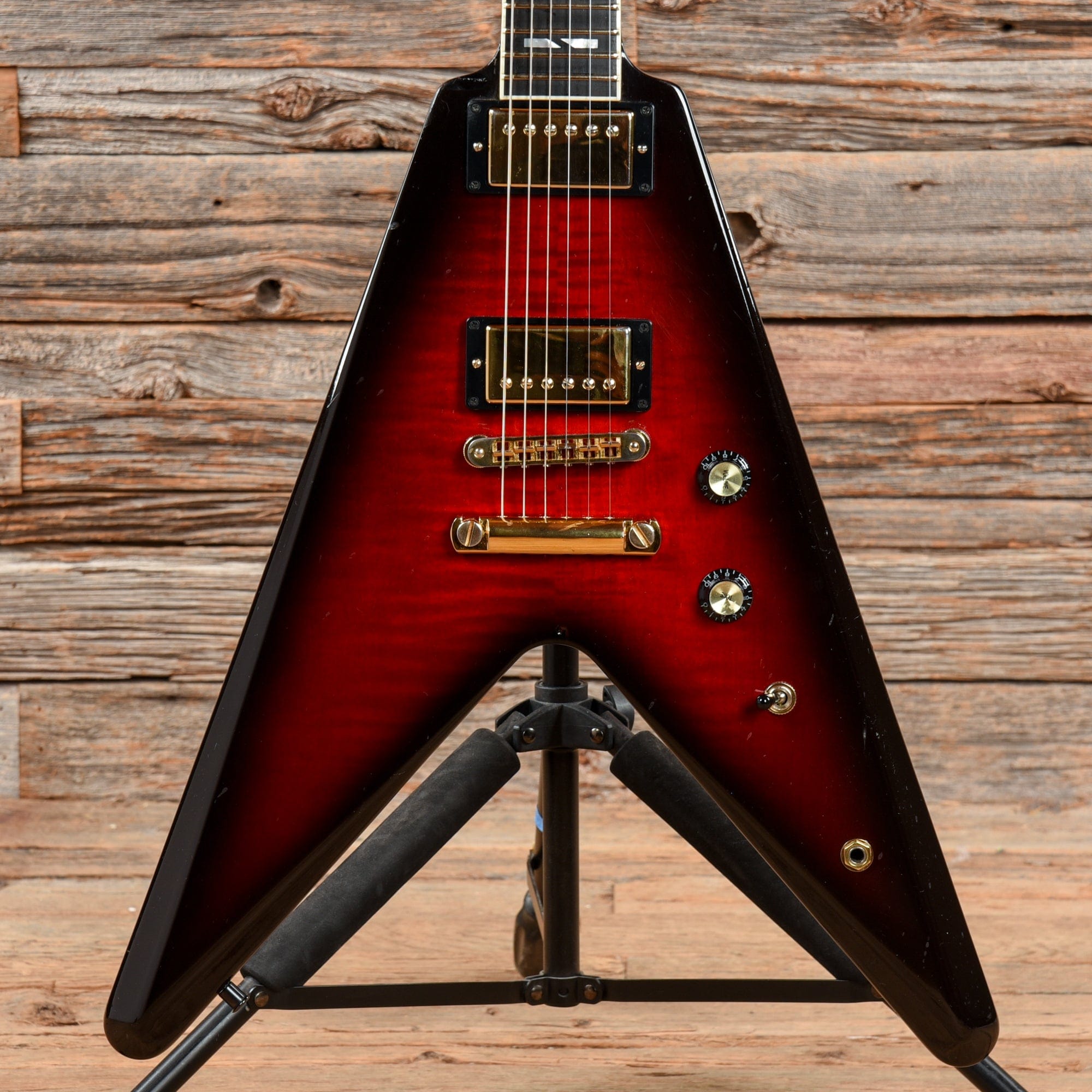 Gibson 50th Anniversary Flying V Brimstone Burst 2008 – Chicago Music  Exchange