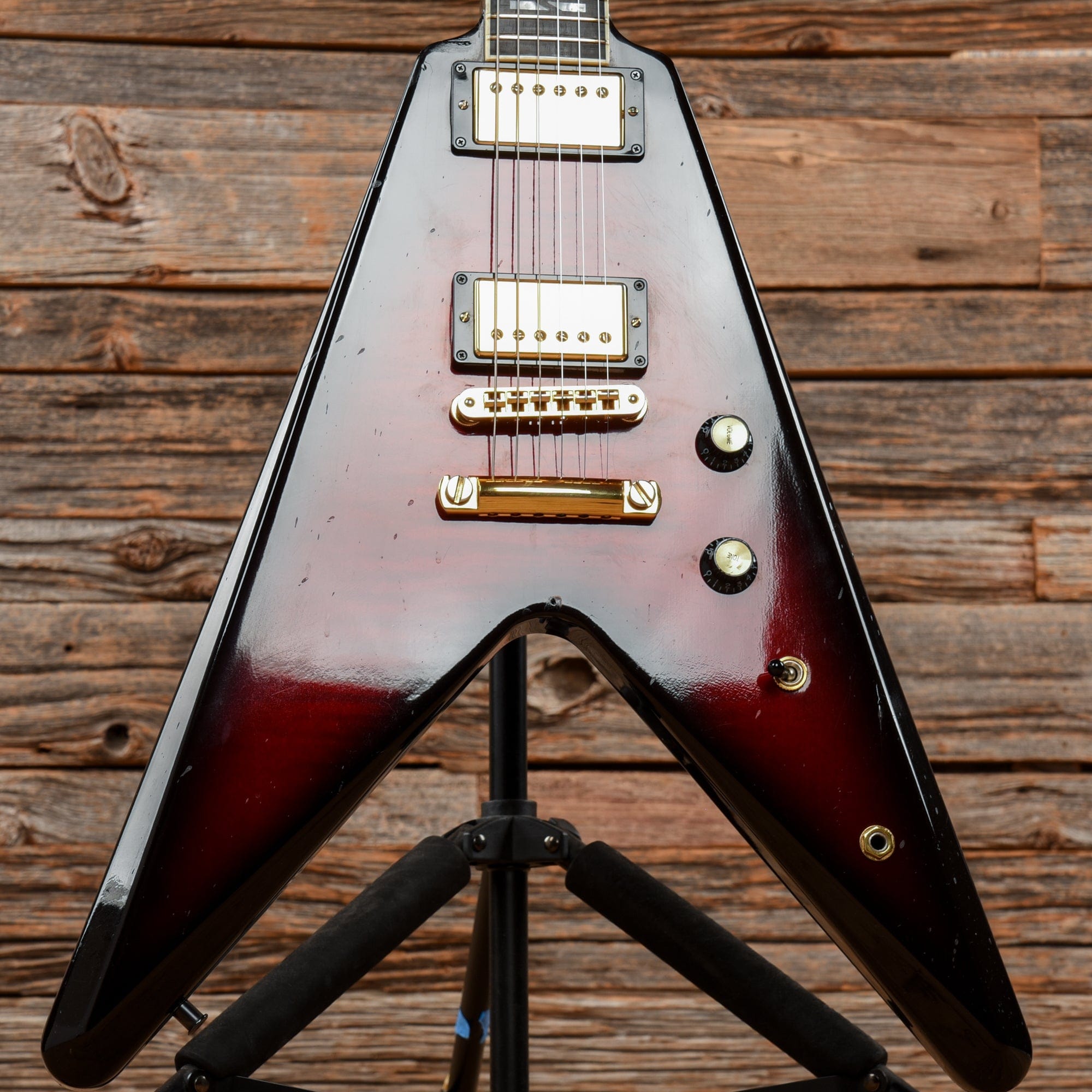 Gibson 50th Anniversary Flying V Brimstone Burst 2008 – Chicago Music  Exchange