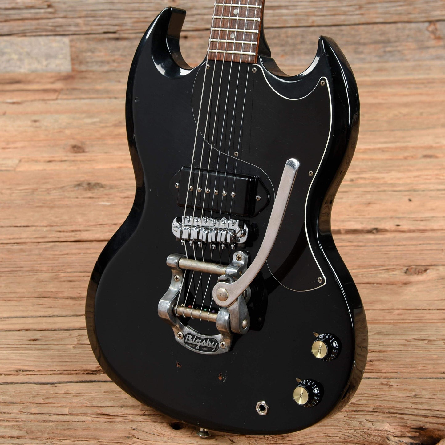 Gibson '61 SG Junior Reissue Black 1992 Electric Guitars / Solid Body