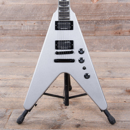 Gibson Artist Dave Mustaine Signature "Rust in Peace" Flying V EXP Silver Metallic Electric Guitars / Solid Body